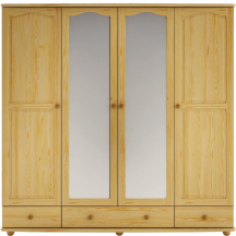 Szafa 4D drewniana sosnowa z szufladami SF120 Podstawowe