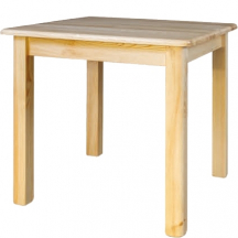 Stół drewniany sosnowy 75x75x75 ST108 Podstawowe