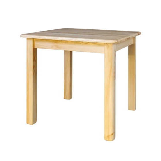 Stół drewniany sosnowy 75x75x75 ST108 Podstawowe