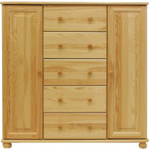 Komoda drewniana sosnowa KD125 Podstawowe
