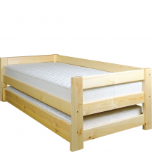 Łóżko podwójne drewniane sosnowe LK134 Podstawowe