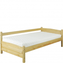 Łóżko drewniane sosnowe prawe 90 x 200 LK132 Podstawowe