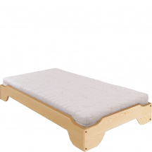 Łóżko sztaplowane drewniane sosnowe 90 x 200 LK138 Podstawowe (1)