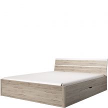 Łóżko 180 x 200 z szufladami San Remo Jasne / Biały 22AE1652 TYP-52 BETA Podstawowe