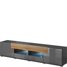 Duża szafka RTV pod telewizor Antracyt Połysk 24JKDW40 TYP-40 TOLEDO Podstawowe