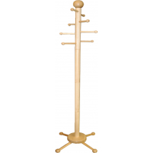 Wieszak stojący drewniany bukowy WS141 Podstawowe