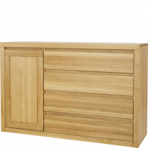 Komoda drewniana dębowa KD308 Podstawowe