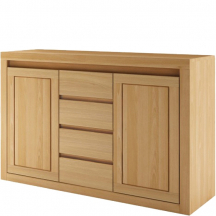 Komoda drewniana dębowa KD309 Podstawowe