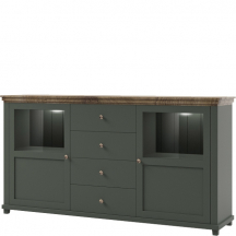 Kredens dwudrzwiowy z szufladami 24ZRJU25 TYP-25 EVORA Podstawowe