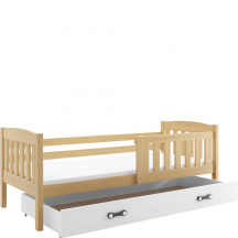 Łóżko dla dziecka drewniane z materacem KUBUŚ Sosna Podstawowe (1)