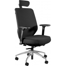 Fotel obrotowy ergonomiczny HERO CZARNY Podstawowe