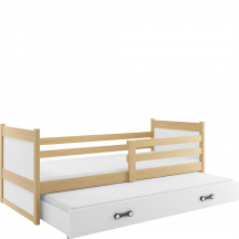 Łóżko 2-osobowe z materacami dla dziecka RICO Sosna Podstawowe (1)