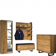 Zestaw mebli do przedpokoju Kombinacja A VIGO GARDEROBA Podstawowe (1)