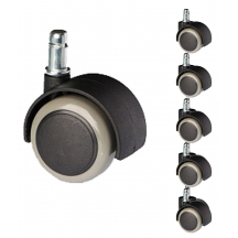 Kółka do foteli obrotowych gumowane CPU-50 5szt Podstawowe