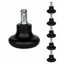 Stopki do foteli obrotowych nylonowe GD-01 5szt Podstawowe