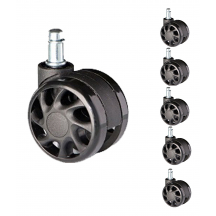 Kółka do foteli obrotowych nylonowe CPU-60 CT-11 5szt Podstawowe