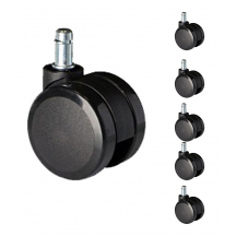 Kółka do foteli obrotowych nylonowe CPU-60 CT-07 5szt Podstawowe