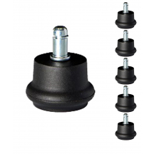Stopki do foteli obrotowych nylonowe CT-06 5szt Podstawowe