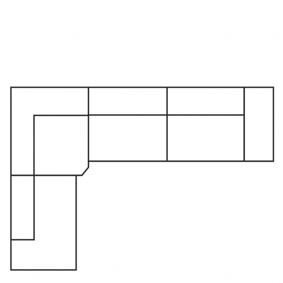 Narożnik z funkcją spania i pojemnikiem 1HT/BKL-TE-3FP LEGATO Szkic