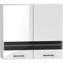 Szafka górna wisząca z witryną 2 drzwi WS80 OSCAR Podstawowe (1)