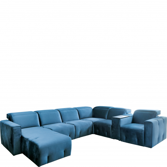 Narożnik z funkcją spania, pojemnikiem i ładowarką USB SPOT Podstawowe