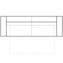 Sofa z funkcją spania 3F MELLOW Szkic