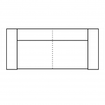 Sofa 2,5 NAYOMI Szkic