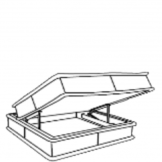 Pufa wysoka i pojemnikiem FREAKY Szkic