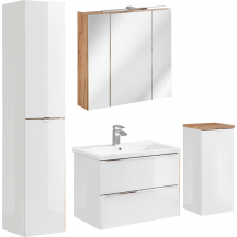 Zestaw mebli do łazienki SET 80 cm CAPRI WHITE Podstawowe