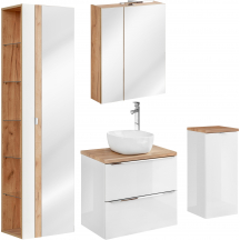 Zestaw mebli do łazienki SET 60 cm CAPRI WHITE Podstawowe