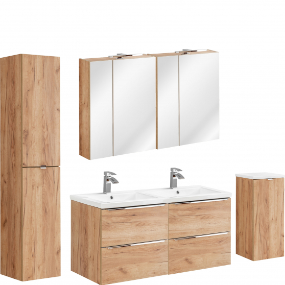 Zestaw mebli do łazienki SET 120 cm CAPRI OAK Podstawowe