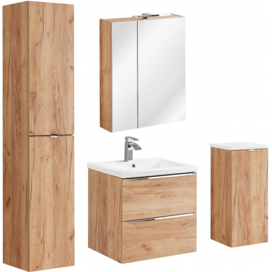 Zestaw mebli do łazienki SET 60 cm CAPRI OAK Podstawowe