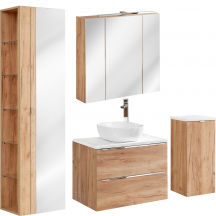Zestaw mebli do łazienki SET 80 cm CAPRI OAK Podstawowe