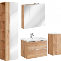 Zestaw mebli do łazienki SET 80 cm CAPRI OAK Podstawowe