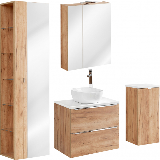 Zestaw mebli do łazienki SET 60 cm CAPRI OAK Podstawowe