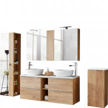 Zestaw mebli do łazienki SET 140 cm CAPRI OAK Podstawowe