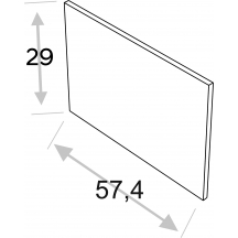 Bok nakładany 57,4 x 29 cm do typu frontu F.. KAMMONO Szkic