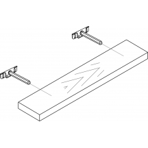 Półka wisząca gł 15 cm PZ… KAMMONO Szkic