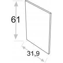 Bok nakładany 31,9 x 61 cm do typu frontu P.. KAMMONO Szkic
