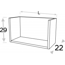 Półka wisząca PWF… KAMMONO Szkic