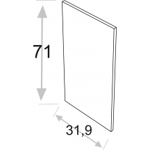 Bok nakładany 31,9 x 71 cm do typu frontu P.. KAMMONO Szkic