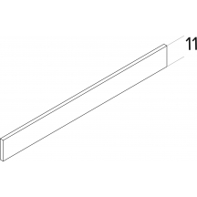 Panel przyścienny h 11 cm na metry bieżące KAMMONO Szkic