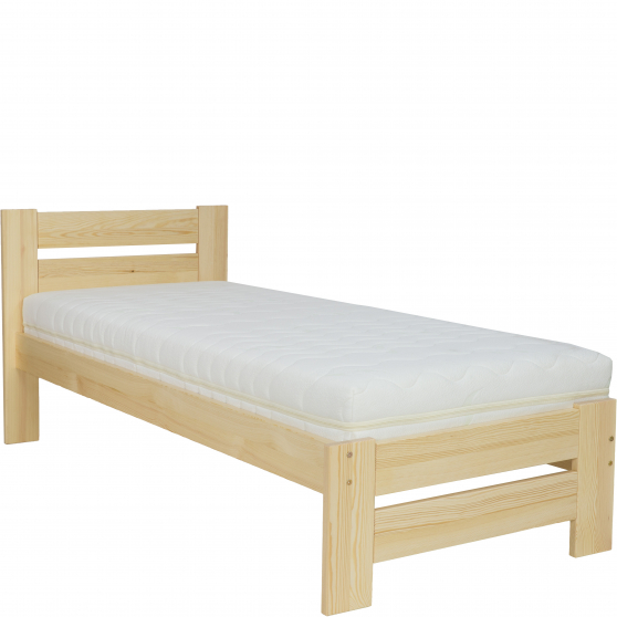 Łóżko drewniane sosnowe hotelowe 90 x 200 LK159 Lewe Podstawowe