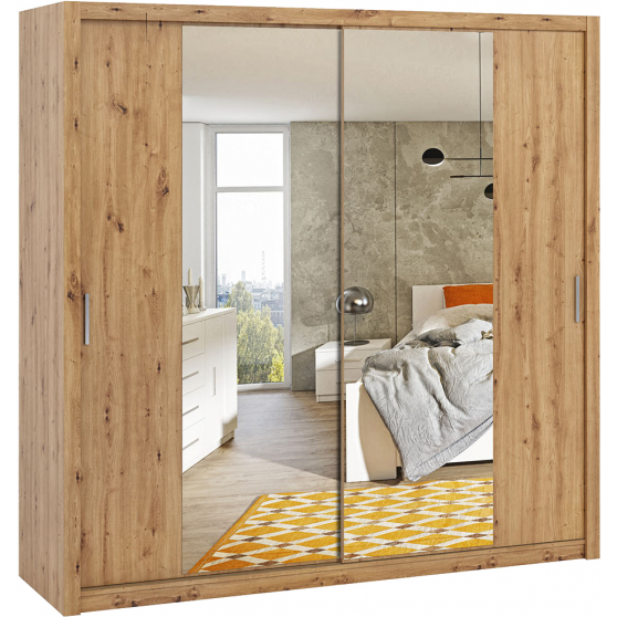 Szafa 220 z lustrem BONO Podstawowe (2)