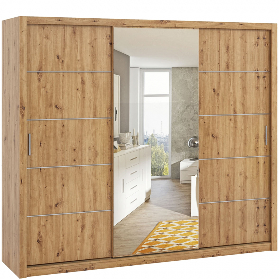 Szafa 250 z lustrem BONO Podstawowe (2)