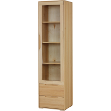 Witryna drewniana bukowa KW420 Prawa MODERN Podstawowe