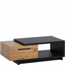 Ława IN-03 Dąb Artisan / Czarny INES Podstawowe