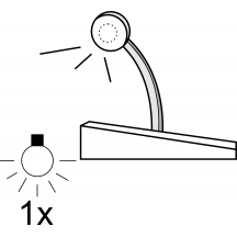 Lampka LED do łóżka 1 pkt ACS-08 Szkic (1)