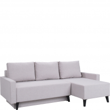 Narożnik z funkcją spania i pojemnikiem OVIEDO GLOSS Prawy Podstawowe