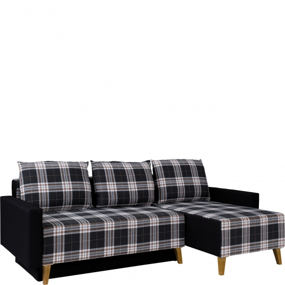 Narożnik z funkcją spania i pojemnikiem MEMONE Prawy Podstawowe (2)